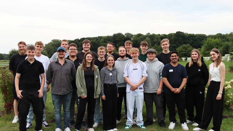 New and current EnviTec trainees kick off their onboarding event together at Hof Beverland.